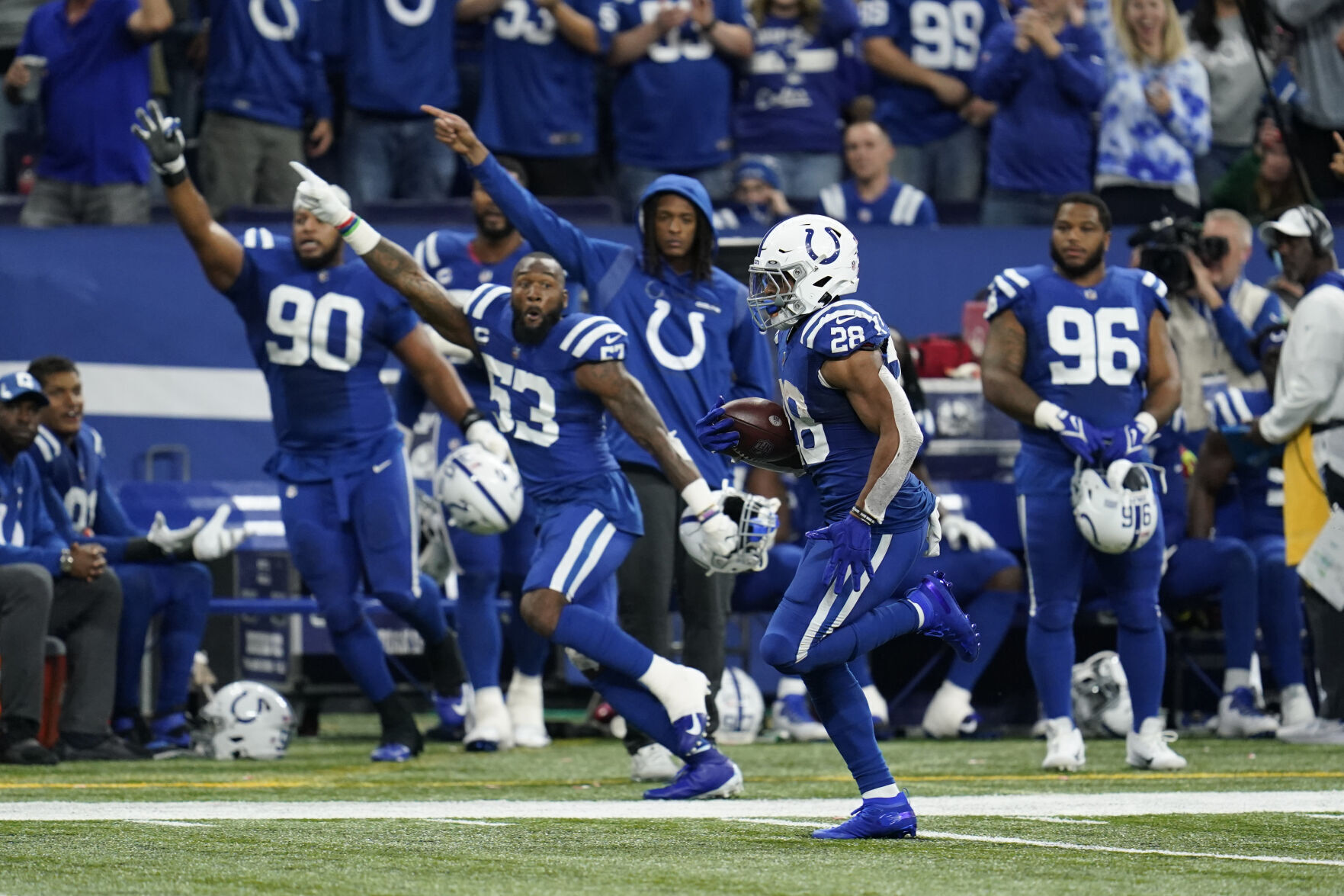 APTOPIX Jets Colts Football